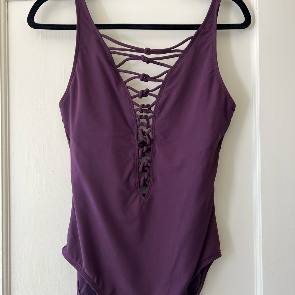 Bleu Rod Beattie Purple One Piece Swimsuit